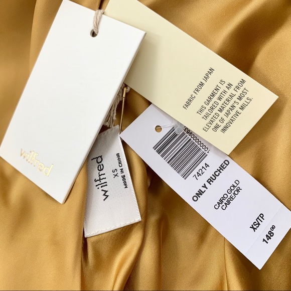 ARITZIA | *BNWT* WILFRED ONLY RUCHED SLIP DRESS - Picture 7 of 15